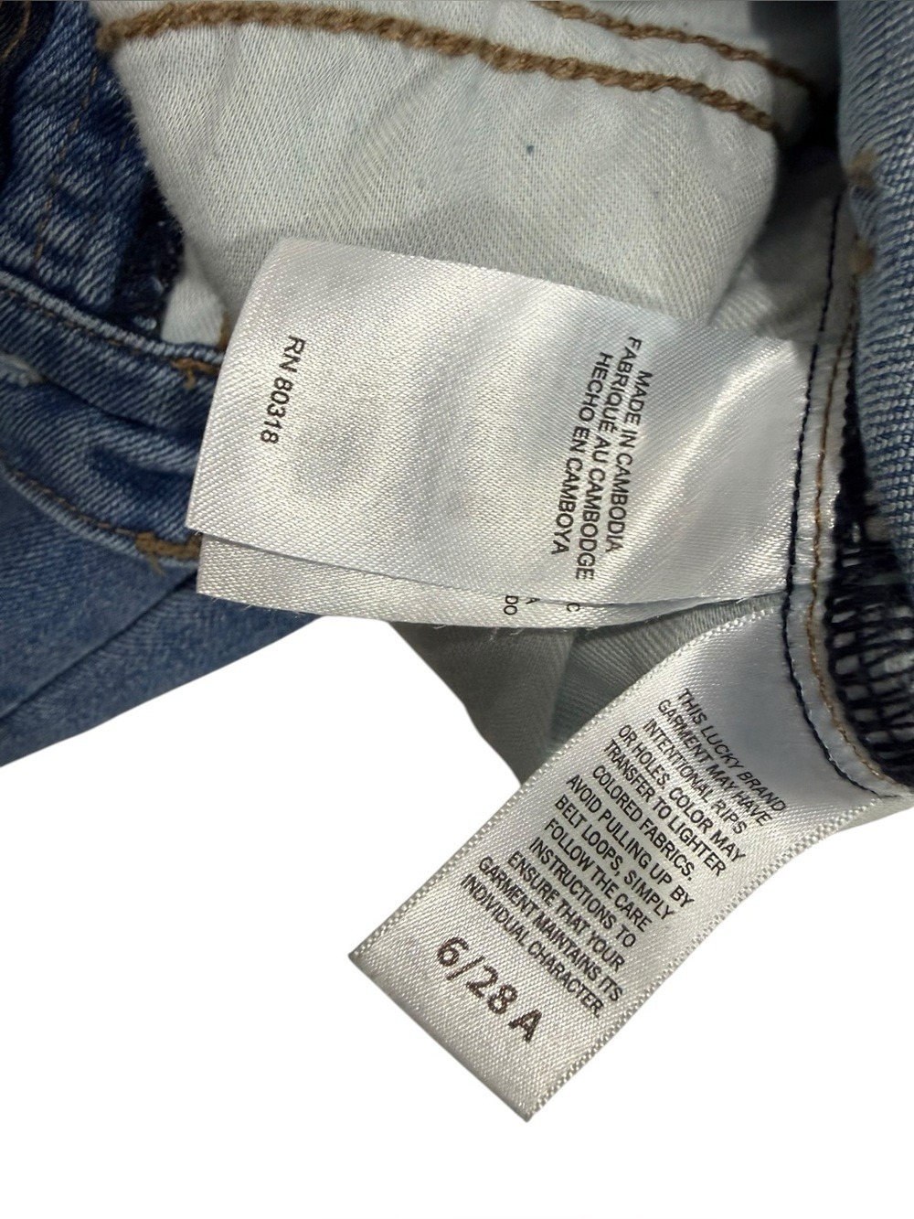 Lucky Brand Stevie High Rise Flare Jeans Light Wash Raw Hem Women’s 28 - Picture 8 of 13